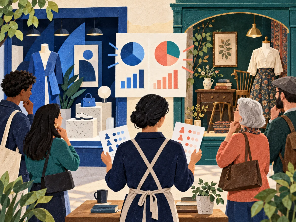Shoppers consider modern and traditional brand styles beside survey insights